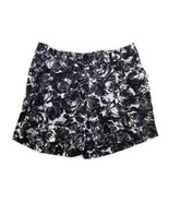 H &amp; M Womens Shorts Floral Pleated Front Cuff Soft Feel Tencel® Fabric S... - £8.86 GBP