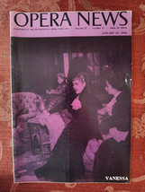 Rare METROPOLITAN OPERA NEWS Magazine January 27 1958 Vanessa Samuel Barber - £12.65 GBP