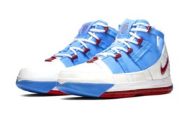 Nike Zoom LeBron 3 III QS Houston Oilers James Blue Men&#39;s Size 6.5 AO243-400 - £138.05 GBP