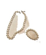 Pearl Necklace &amp; Pearl Bracelet Stretch New - £10.61 GBP
