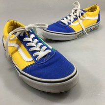 Vans Youth 7 Old Skool Yacht Club Multi-Color Canvas Sneakers Checkerboard Soles - $33.81