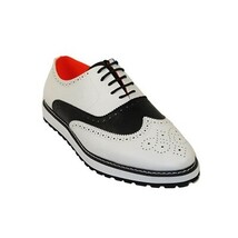 Men's Shoes The Priority L TAYNO Leather Wingtip Dressy Sneaker White/Black image 8