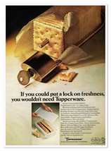 Tupperware Kracker Keeper Lock in Freshness Vintage 1968 Full-Page Magaz... - £7.58 GBP