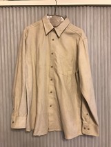Covington 100% Polyester Shirt Mens Long Sleeve Size M Ships N24h - $37.60