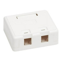 Eaton N082-002-WH EATON TRIPP LITE SERIES SURFACE-MOUNT BOX FOR KEYSTONE... - $23.30