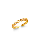 14K Yellow Gold Link Style Toe Ring - €189,62 EUR
