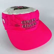 Circus Circus Las Vegas Reno Snapback Painters Hat Cap Neon Pink Logo VTG - $9.75