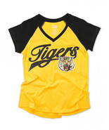 GRAMBLING STATE TIGERS  V-NECK T-SHIRT BLACK GSU LADY TIGERS V-NECK SHIR... - $606.19 MXN