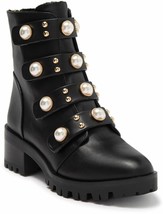 Karl Lagerfeld Paris Penelope Studded Lug Sole Combat Boot New In Box - £161.40 GBP