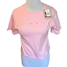 Champion Xtra Pink Crop Tshirt CLG102 Women Size Medium Cotton Rainbow S... - £7.36 GBP