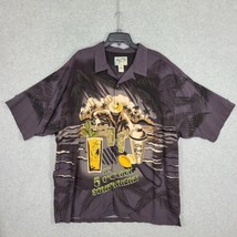 Big Dogs Men&#39;s Hawaiian Shirt Short Sleeve Its Five O&#39;clock Somewhere Is... - $24.04