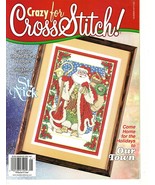 Crazy for Cross Stitch Magazine January 2000 Full Color Patterns St. Nick - $8.65