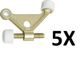 5X Stanley 57-1030 (DP57-1030) Hinge Pin Doorstops In Bright Brass - $8.54