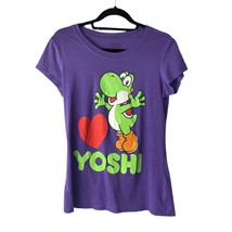 Super Mario Yoshi Women&#39;s Purple T Shirt Jr. Size XL (15-17) - £7.07 GBP