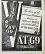 VAT 69 8 years old Quality tells scotch whiskey-1943 Vintage Print Ad - €8,09 EUR