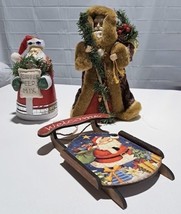 Christmas Santa&#39;s - Tree topper, sled, figurine&#39;s - £4.61 GBP