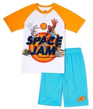 Space Jam 2 Bugs Bunny Taz Daffy Comfort Pajamas Sleepwear Set Boys Size 6-7 - £13.07 GBP