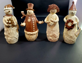Lot of 4 Flurryville Snowman Figurines Sleetin Stan, Flakey Jake, Mayor - £31.00 GBP
