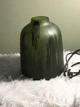 Ikea Koppar frosted Olive green black glass lamp 2 available - $38.61