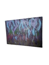 Hand Painted Art Artwork Painting Paint Abstract Colorful Flames 7&quot; x 5&quot; - £15.66 GBP