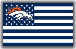 Denver Football Team Souvenir Flag 3x5ft Broncos Good Stars Home Banner - $18.00