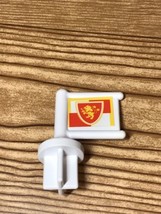 Little Tikes Vintage Wee Waffle Blocks Medieval Castle Flag Rare - £10.93 GBP