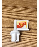 LITTLE TIKES Vintage WEE WAFFLE Blocks MEDIEVAL CASTLE Flag RARE - £11.00 GBP