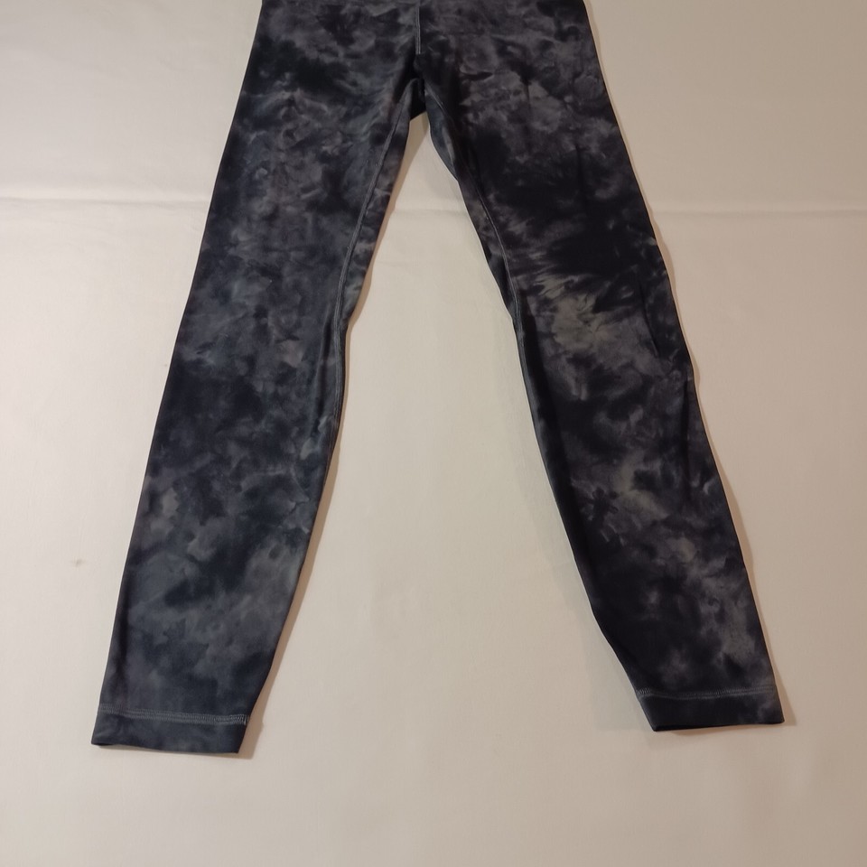 Lululemon Leggings RN106259 Z4 Women 6 Dyed Black & Gray Athleisure Yoga 26×28.5 Item image 7