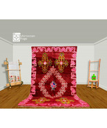 Authentic Handmade Moroccan Zemmour Berber Rug - Vibrant Red Wool Carpet  - $686.20