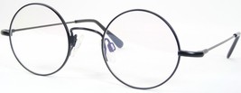 Vintage Ou 43.292 01 Black Rare Eyeglasses Glasses Round Frame 40-19-145mm - £45.35 GBP