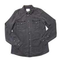NWT Sezane Servanne Shirt in Bleached Black Chambray Snap Down Top 34 / US 2 - £79.93 GBP