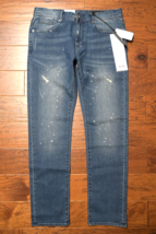 Armani Exchange $150 A|X J13 Mens Slim Fit Blue Scraped Stretch Cotton J... - $62.36