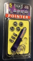 Laser Pointer Key Chain with 5 Interchangeable Heads (Purple Barrel) - $153.08 MXN