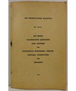 The Pennsylvania Railroad Air Brake Examination Questions No. 129-D-1 - $20.56 CAD