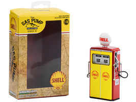 1954 Tokheim 350 Twin Gas Pump &quot;Shell Oil&quot; Yellow and Red &quot;Vintage Gas Pumps&quot; Se - $27.04