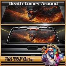 Flaming Skull - Truck Back Window Graphics - Customizable - £43.34 GBP+