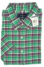 NEW Polo Ralph Lauren Short Sleeve Shirt!  2 Plaid Styles Slim Fit Oxford Fabric - £35.96 GBP