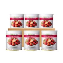 Freeze Dried Survival Emergency Food Supply Ready To Eat Strawberries Fruit 6PK - $185.99