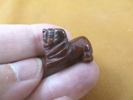 (Y-LIO-504) 1&quot; Red Jasper LION gemstone wild big cat STONE carving lion ... - $8.99