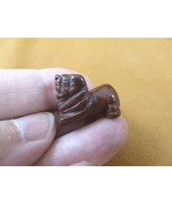 (Y-LIO-504) 1&quot; Red Jasper LION gemstone wild big cat STONE carving lion ... - $8.99