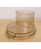 Vtg Cuisinart Food Processor DLC-8 Work Bowl Cover LID Amber Replacement... - £23.52 GBP