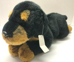 Yomiko Classics ROTTWEILER Russ Berrie Dog Pup Puppy Plush 13&quot; long Figure - $19.80