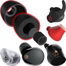 AirFoams Pro Universal Memory Foam Ear Tips w/Silicone Shield Patented for Sony  - £36.86 GBP