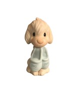 Precious Moments 1982 Enesco Puppy Figurine Holding Dad Slippers E9267 - £7.73 GBP