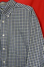 Daniel Cremieux Signature Collection Mens XL Button Up Plaid Shirt Black... - £12.50 GBP