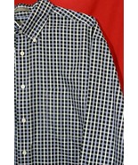 Daniel Cremieux Signature Collection Mens XL Button Up Plaid Shirt Black... - €13,85 EUR