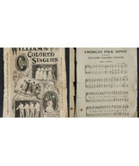 1920s antique WILLIAMS JUBILEE COLORED SINGERS african american FOLK SONGS - £175.96 GBP