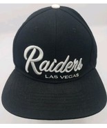 Pro standard Las Vegas Raiders black Silver Script logo hat Cap snapback  - $318.37 MXN