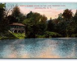 Summer House on Lake Prospect Park Brooklyn New York  NY UNP DB  Postcar... - $9.85