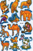 Camel Elephant Falcon Animal Kindergarten Sticker Decal Size 27x18cm/10x7in D460 - £2.78 GBP